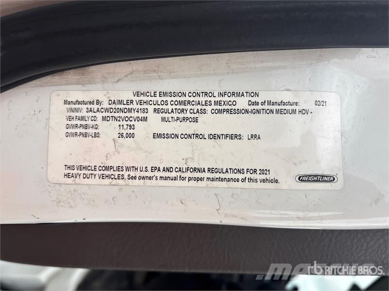 Freightliner M2 106 Cabins and interior