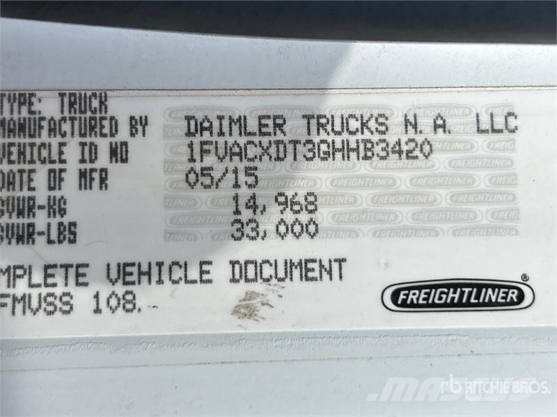Freightliner M2 106 Pometalni stroji