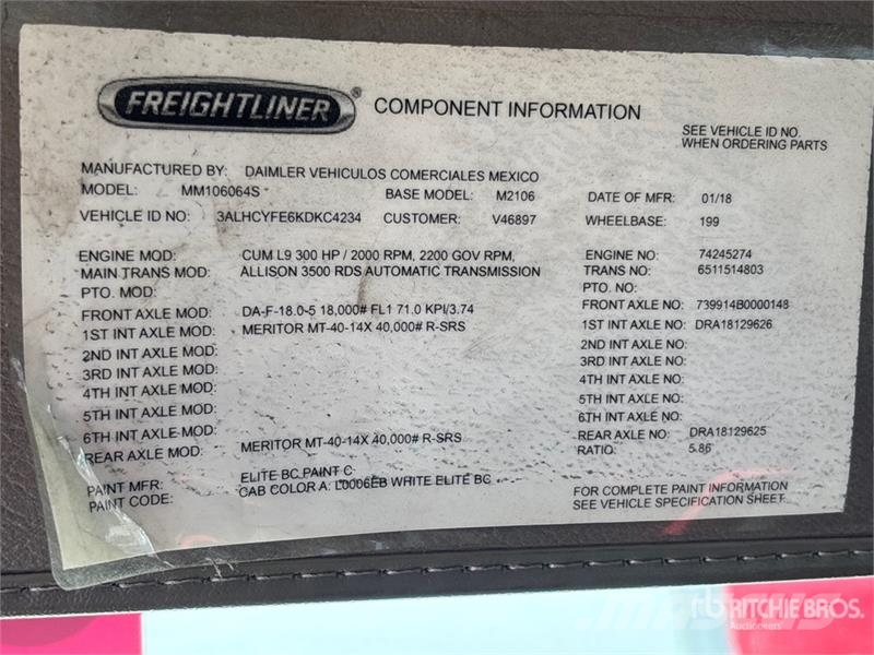 Freightliner M2 106 Cabinas