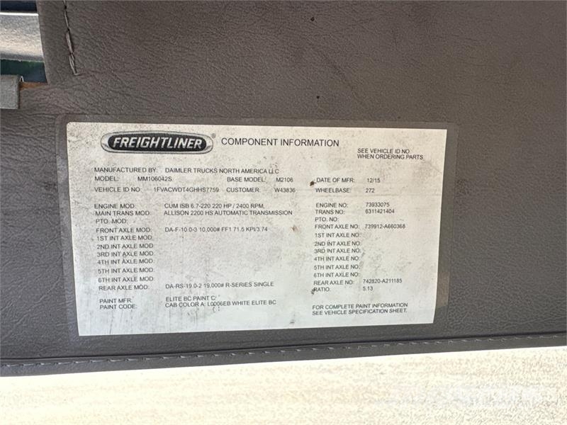 Freightliner M2 106 Kamioni sa otvorenim sandukom