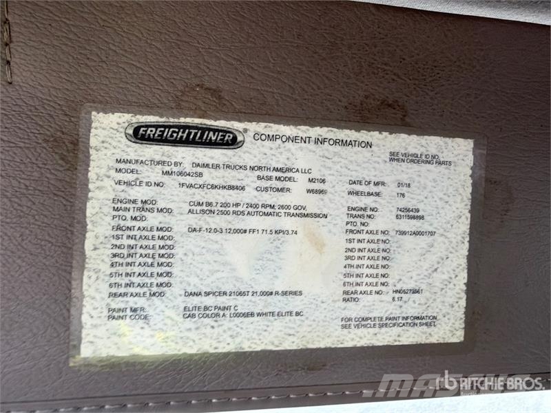 Freightliner M2 106 Камиони за почистване