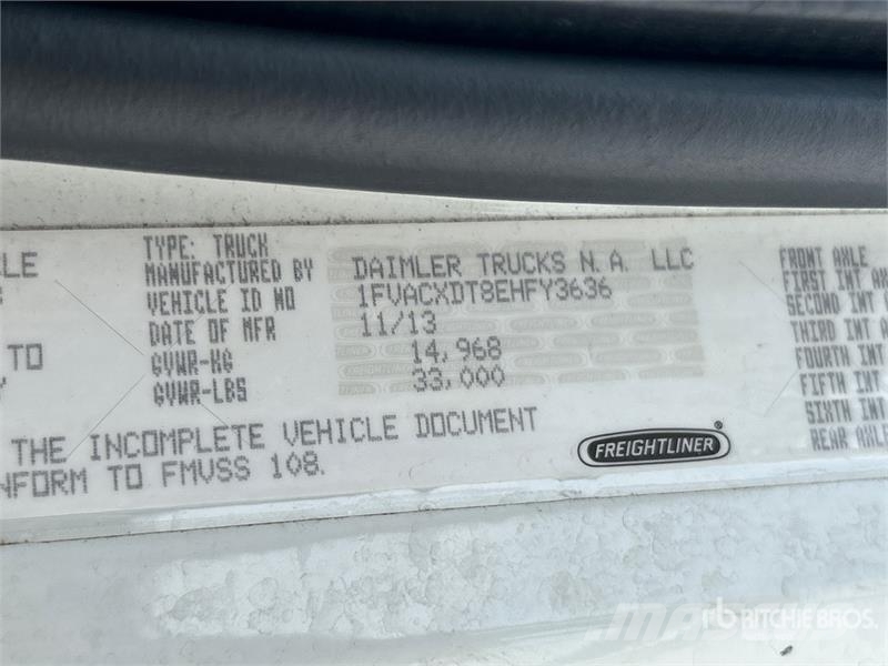 Freightliner M2 106 Cabins and interior