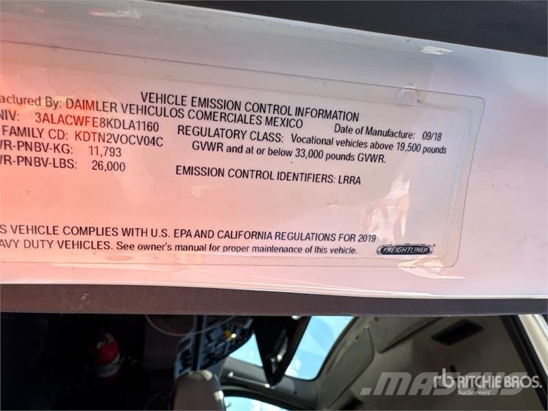 Freightliner M2 106 2000 gal 4x2 Water Truck Tovornjaki za vodo