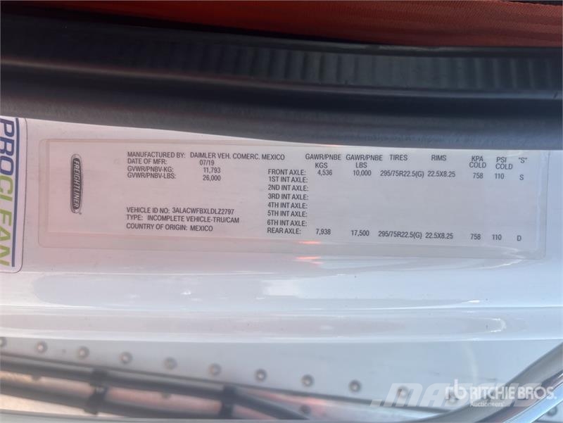 Freightliner M2 106 4x2 Van Truck Sunkvežimiai su dengtu kėbulu