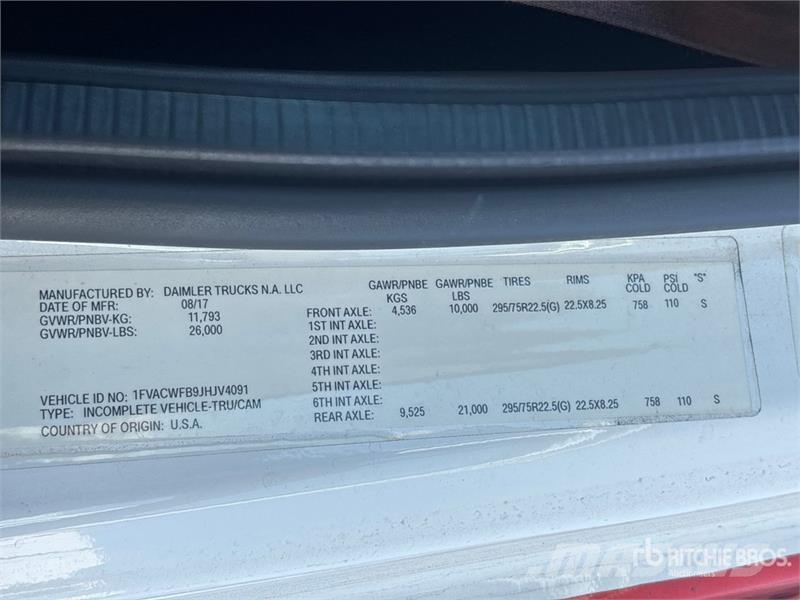 Freightliner M2 106 4x2 Van Truck Sanduk kamioni