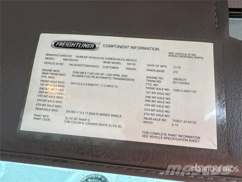 Freightliner M2 2500 gal 4x2 Water Truck Поливальні машини