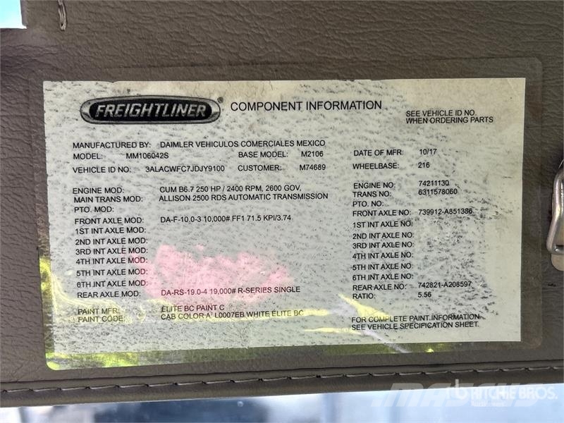 Freightliner M2 4x2 Refrigerated Truck Грузовики-Рефрижераторы