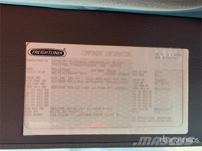 Freightliner M2 4x2 Service Truck مركبات الأغراض العامة