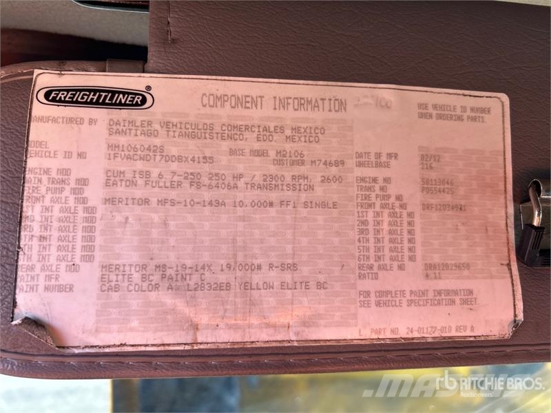Freightliner M2 4x2 Van Truck 貨箱式卡車