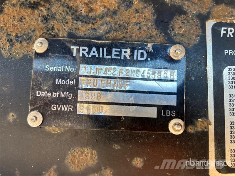 Fruehauf 45 ft T/A Flatbed Trailer Remorque ridelle