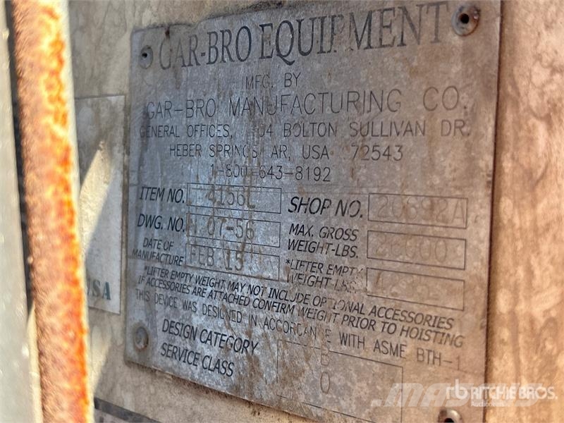 Gar-Bro 4156L Concrete Bucket Pripomočki za betonska dela