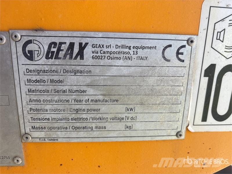 Geax DTC50 Foundation Drill Sondaj makinalari