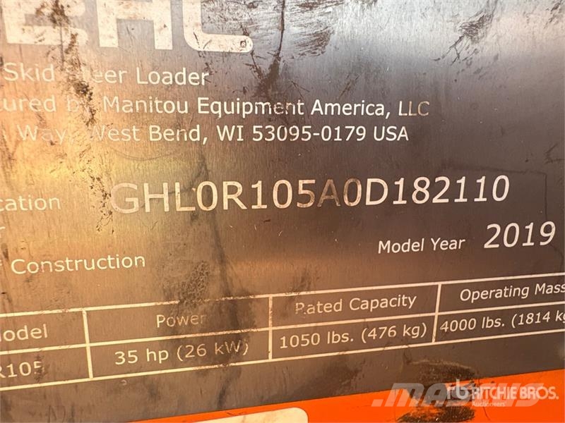Gehl R105 Skid Steer Loader 滑移轉向裝載機