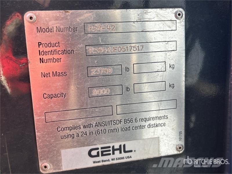 Gehl RS8-42 텔러 핸들러