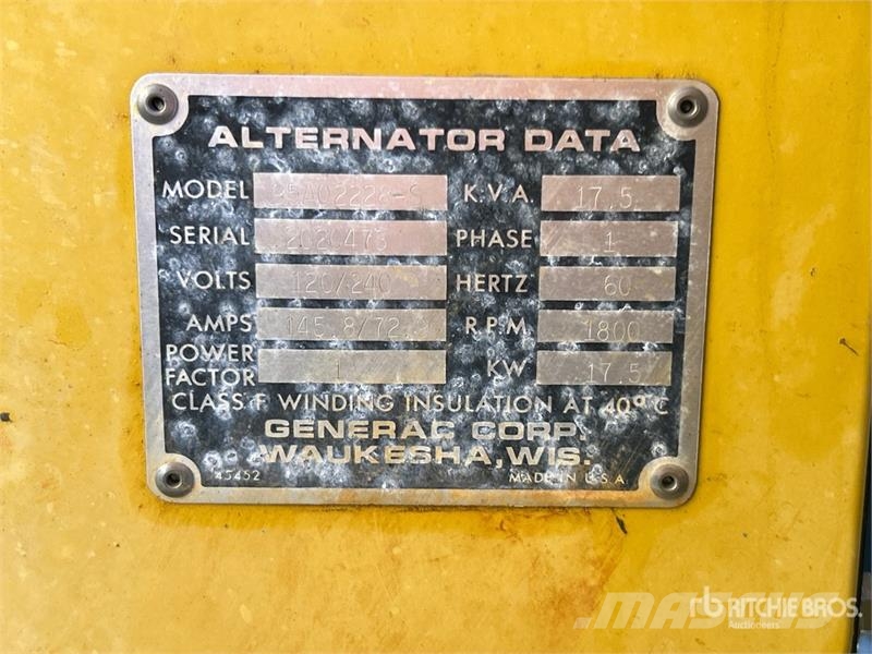 Generac 95A02228-S 17.5 kW Generator Set مولدات ديزل