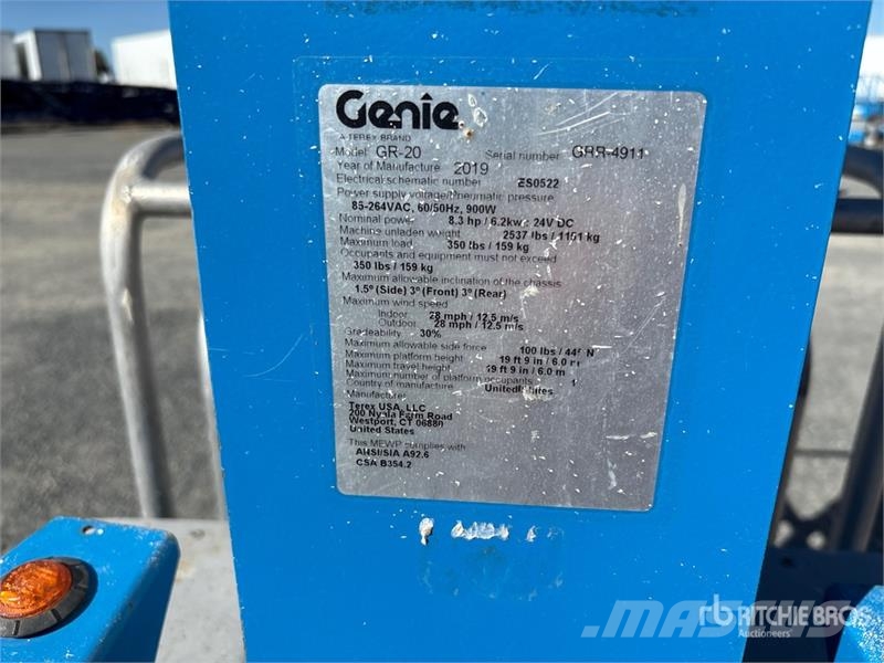 Genie GR-20 Vertical Mast Lift 垂直升降工作台