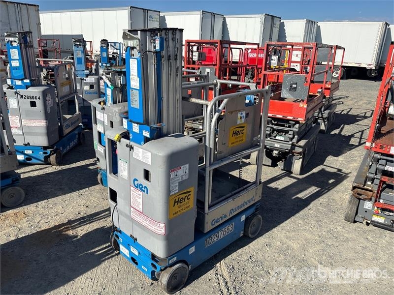 Genie GR20 Vertical Mast Lift Plataformas con jaula de elevación