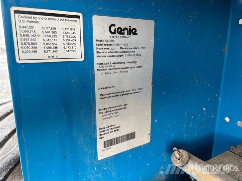 Genie GS-2668 4x4 Dual Fuel Scissor Lift Ollós emelők
