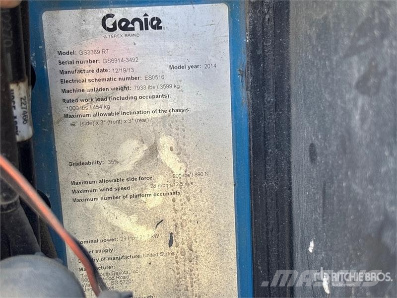 Genie GS-3369RT Scissor lifts