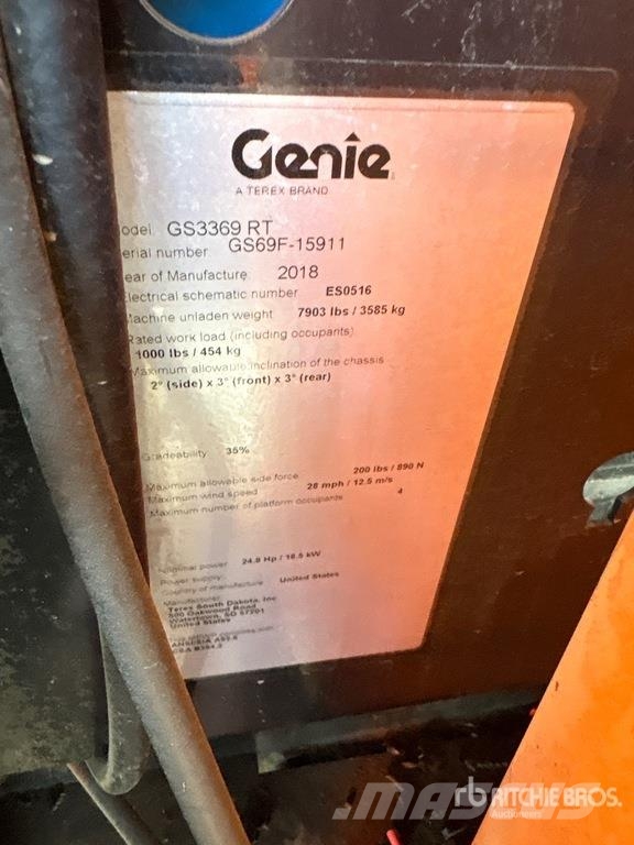 Genie GS-3369RT Škarjaste dvižne ploščadi
