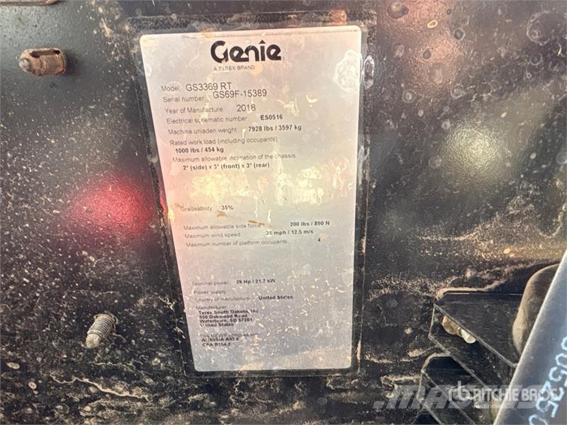 Genie GS-3369RT Ollós emelők