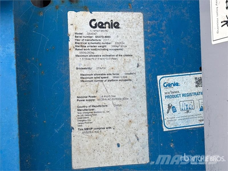 Genie GS-4047 Plataformas tijera