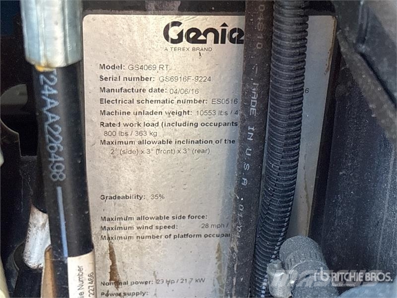 Genie GS-4069RT Saxlifte