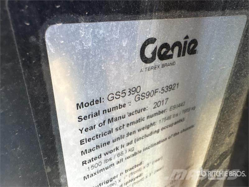 Genie GS-5390 RT 4x4 Dual Fuel Scissor Lift Škarjaste dvižne ploščadi