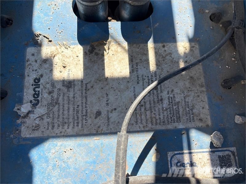 Genie GS1930 Electric Scissor Lift Elevadores de tesoura