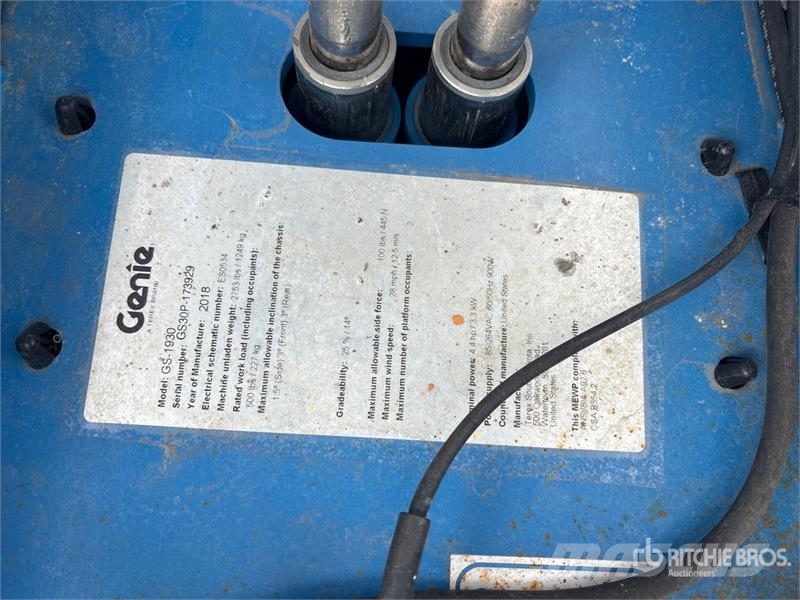 Genie GS1930 Electric Scissor Lift Scheren-Arbeitsbühnen