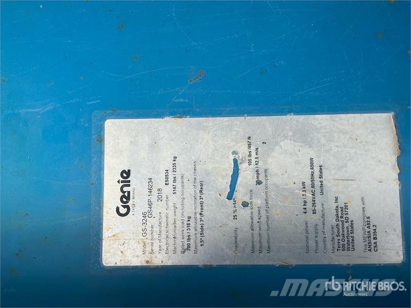 Genie GS3246 Scissor Lift Šķerveida pacēlāji