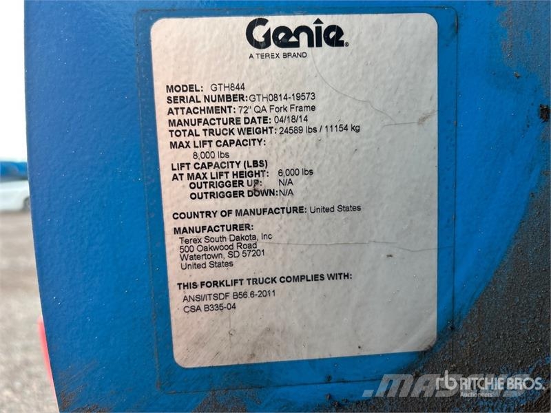 Genie GTH-844 Teleskoplader