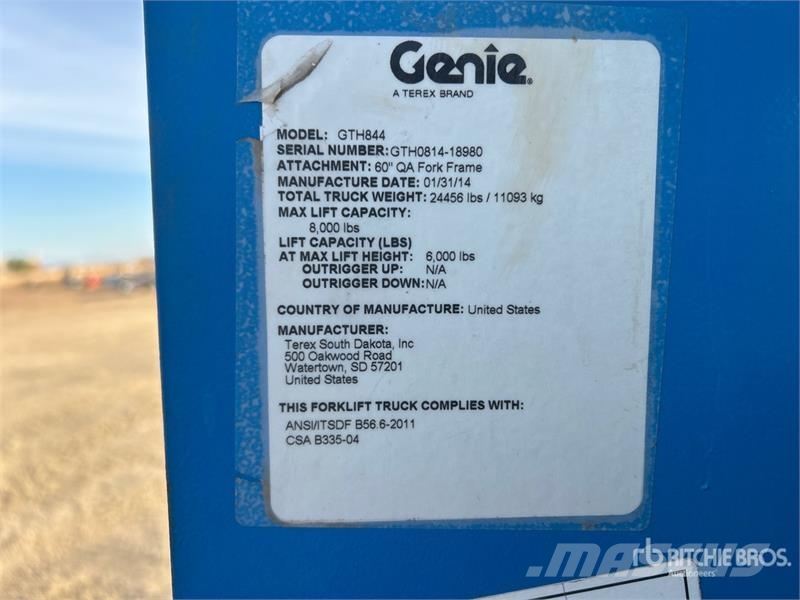 Genie GTH-844 Teleskopiskie manipulatori