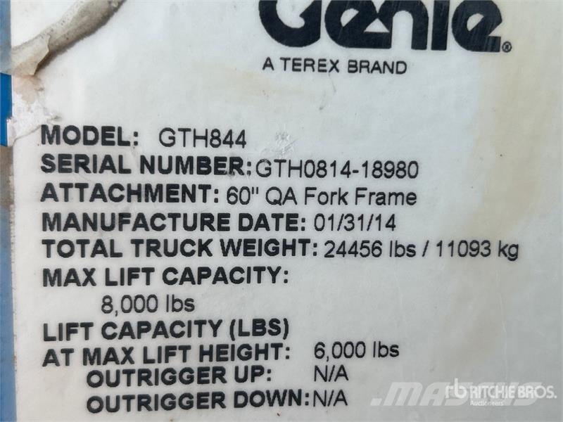 Genie GTH-844 Teleskopiskie manipulatori