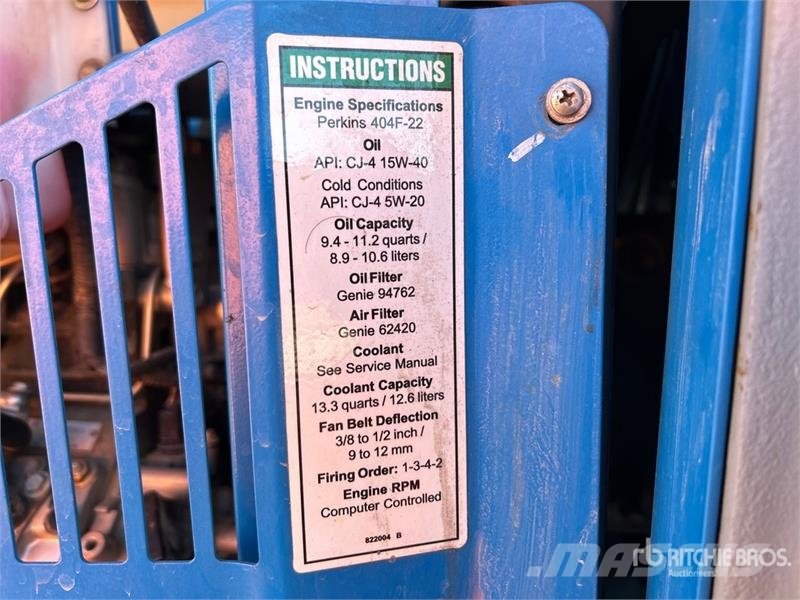 Genie S-45 4WD Diesel Telescopic Boom Lift Teleskopiskie pacēlāji