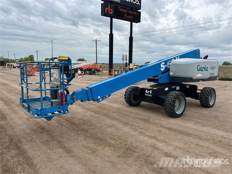 Genie S-60X 4WD Diesel Telescopic Boom Lift Plataformas elevatórias telescópicas