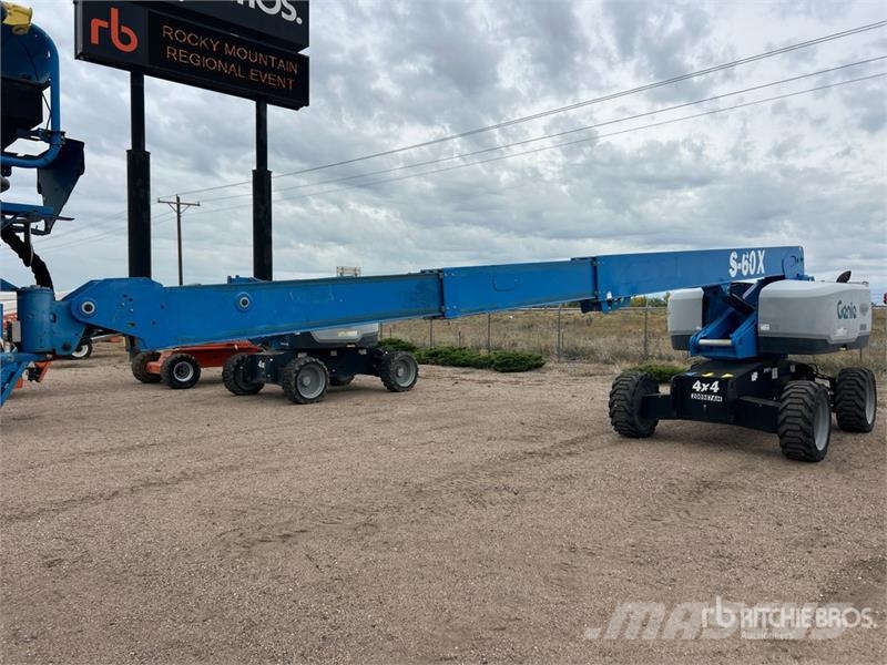 Genie S-60X 4WD Diesel Telescopic Boom Lift Plataformas elevatórias telescópicas