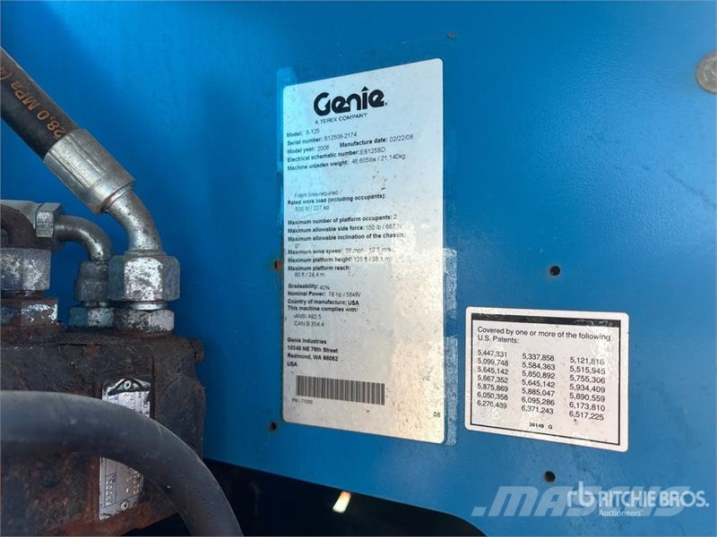 Genie S125 4WD Diesel Telescopic Boom Lift 直臂高空工作平台