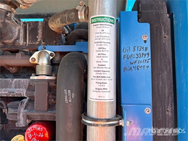 Genie S60X Telescopic Boom Lift 견인식 전동이동 리프트