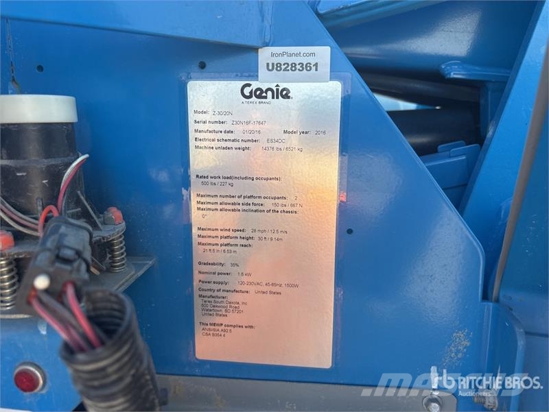 Genie Z-30/20N 관절형 전동이동 리프트