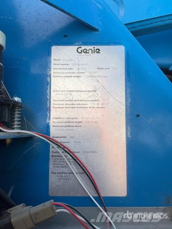 Genie Z-30/20N رافعات سلة مفصلية