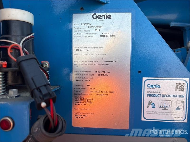 Genie Z-30/20N Strēles pacēlāji