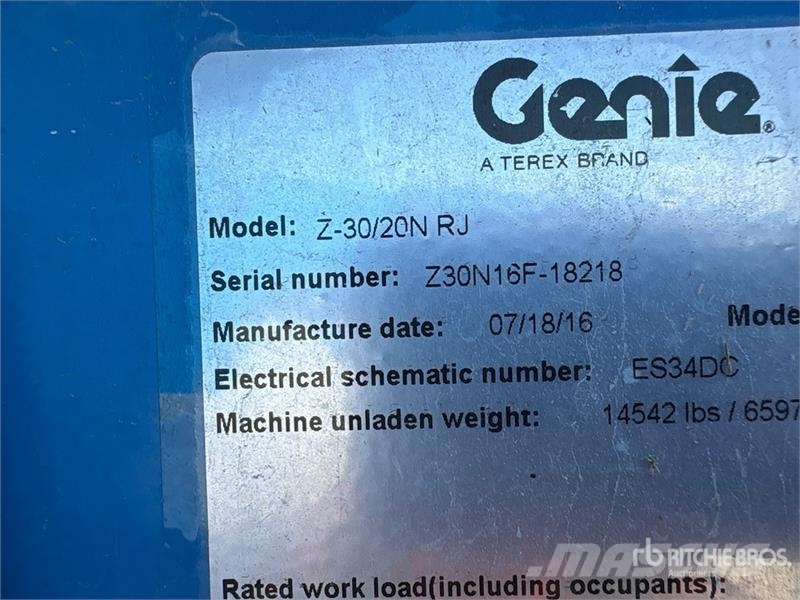 Genie Z-30/20N RJ 2WD Electric Articulating Boom Lift Съчленени стрелови подемници