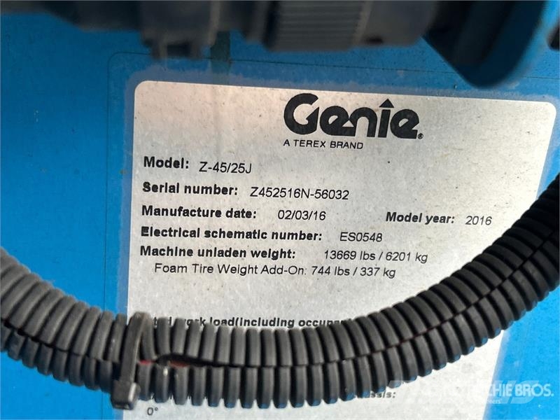 Genie Z45/25JRT 4WD Diesel Articulating Boom Lift Knikarmhoogwerkers