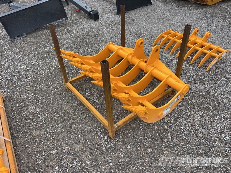 GIYI 48 in Excavator Rake - Fits Cat 307 (Unused) Rakes and tedders