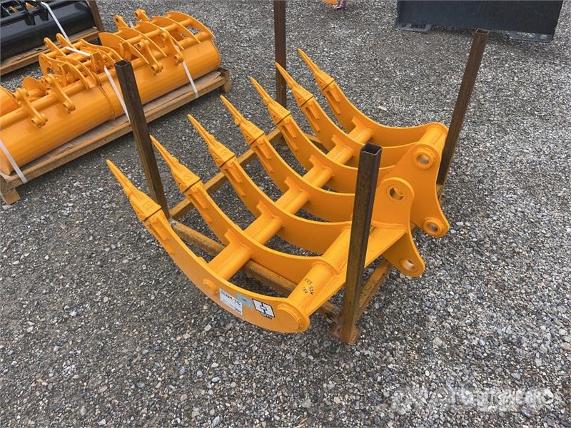 GIYI 48 in Excavator Rake - Fits Cat 307 (Unused) Rakes and tedders