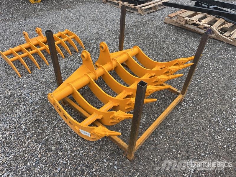GIYI 48 in Excavator Rake - Fits Cat 307 (Unused) Rakes and tedders