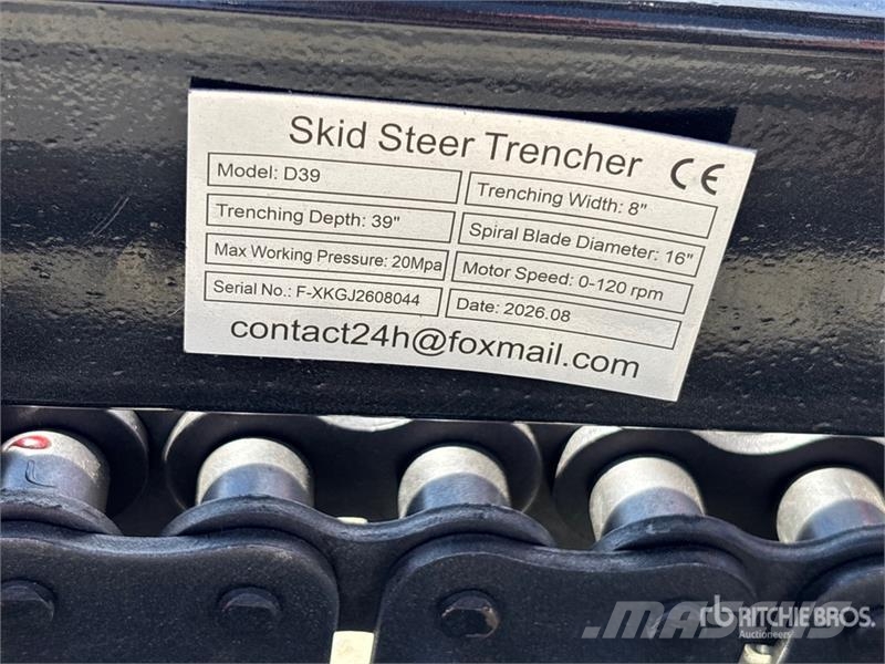 GIYI D39 39 in Mini Skid Steer Trencher (Unused) Rovokopači freze za kanale Trenčeri
