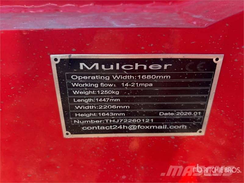 GIYI GY-72X 72 in Skid Steer Mulcher (Unused) Trince forestali