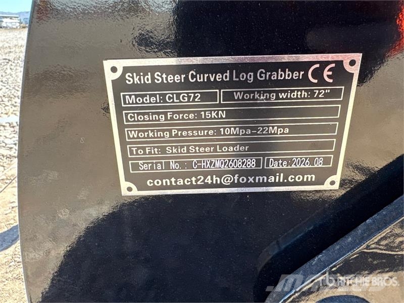 GIYI GY-CLG72 72 in Log Skid Steer Grapple (Unused Грейфери
